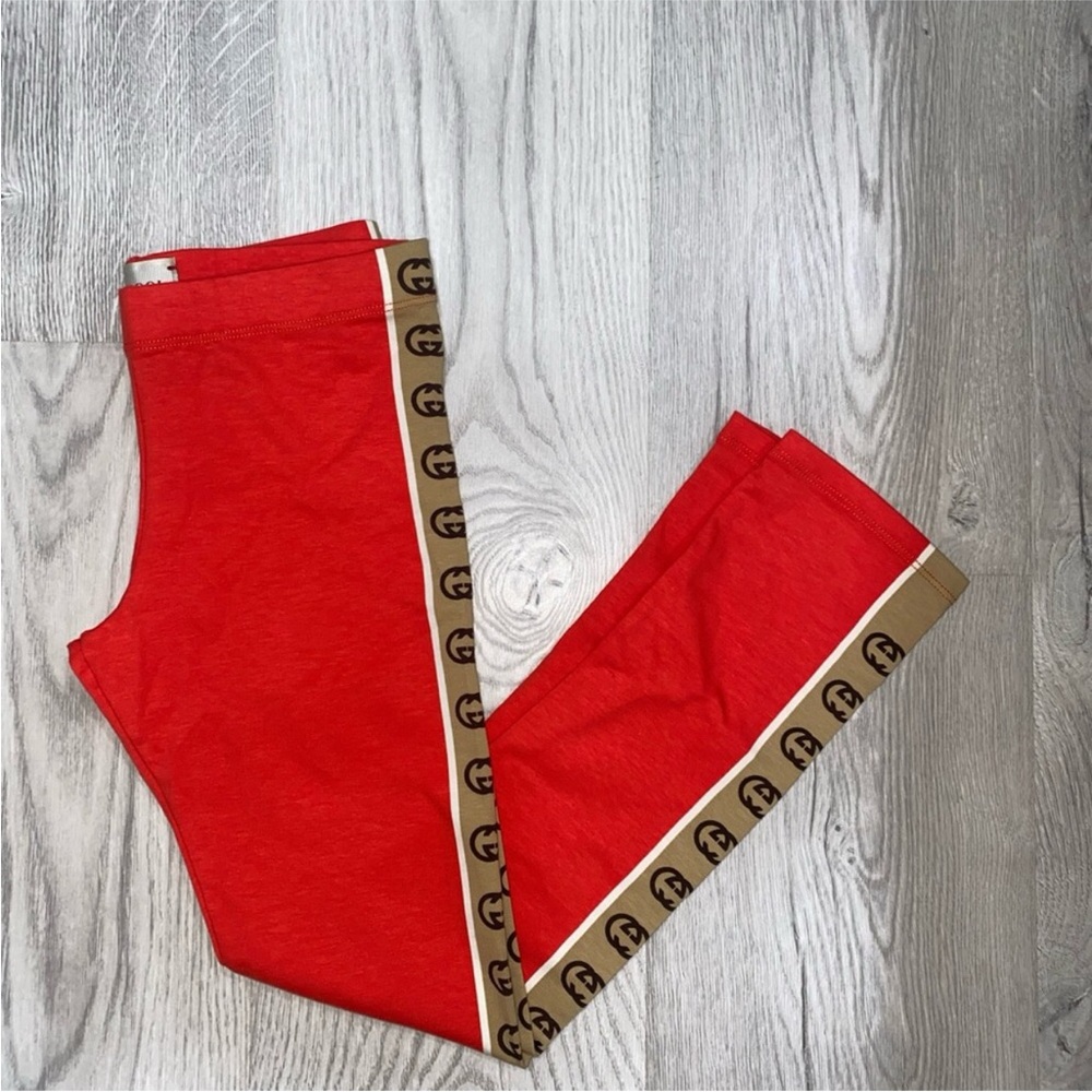 Authentic Gucci  Kids Leggings with Logo Trim NWT
